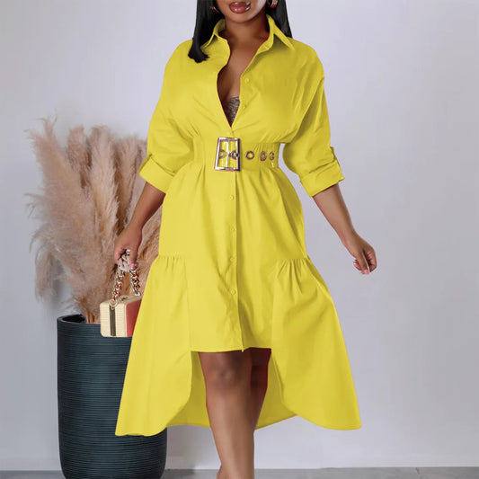 Elegant yellow dress